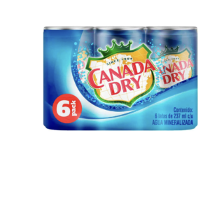 Canada Dry Club Soda – 6 Pack (237ml Each)